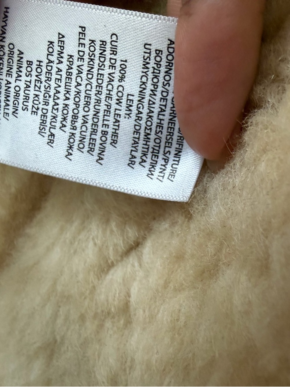 Polo by Ralph Lauren Beige Sherpa Fleece Jacket - Picture 5 of 5